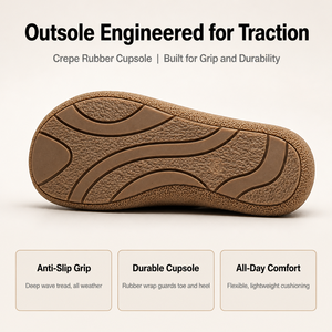 Mocassins à enfiler pour femmes en cuir nubuck, <span class=keywords><strong>chaussures</strong></span> plates décontractées confortables pour la marche, <span class=keywords><strong>semelle</strong></span> en caoutchouc crêpe respirante - Product Image 2