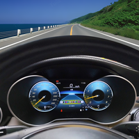 Tulis HUD Kompatibel Virtual Cockpit untuk Mercedes Benz V Class W447 2016-2019 Speedometer LCD Lengkap Instrumen Dashboard