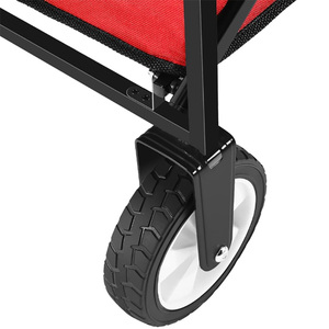 Vente flash Chariot pliable robuste, utilitaire, portable, pour extérieur, plage, jardin, grande capacité, chariot de camping pliable - Product Image 3