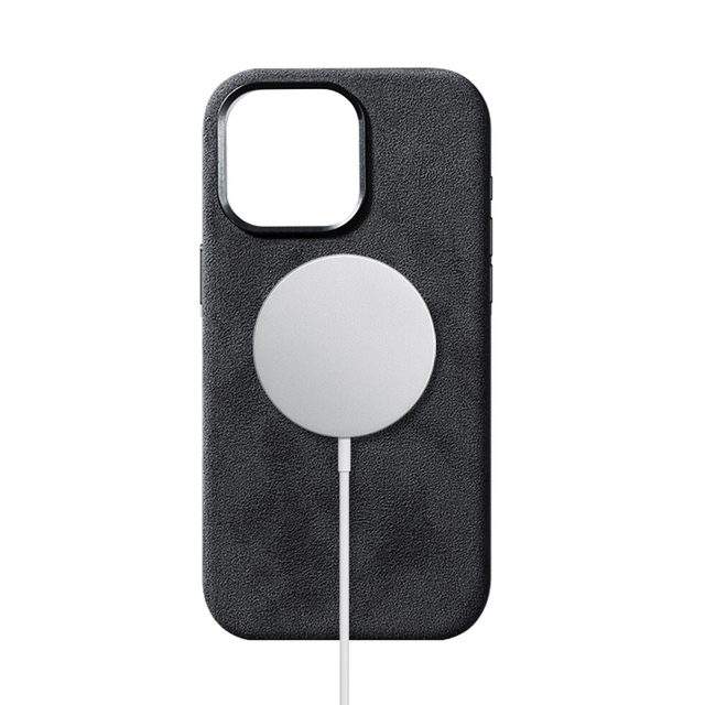 Luxury Full Wrap Synthetic Suede & for Alcantara Cover Shockproof Leather Phone Case for iPhone 14 & 15