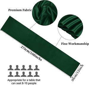<span class=keywords><strong>Chemin</strong></span> <span class=keywords><strong>de</strong></span> <span class=keywords><strong>table</strong></span> en satin extensible 12x108 pouces-Tissu <span class=keywords><strong>de</strong></span> banquet <span class=keywords><strong>de</strong></span> mariage robuste pour la maison, décor <span class=keywords><strong>de</strong></span> <span class=keywords><strong>table</strong></span> d'hôtel - Product Image 2