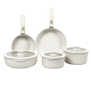 Ensemble d'ustensiles de cuisine en céramique Smartpan avec poignée détachable Ensembles d'ustensiles de cuisine Table de cuisson à induction Fournisseurs de plaques chauffantes électriques