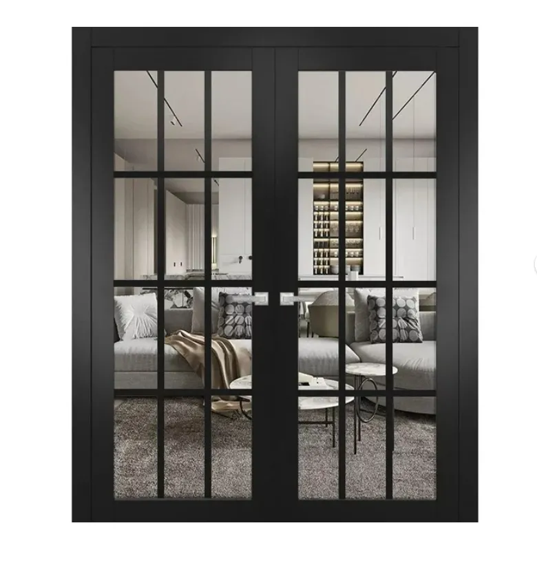 European Style French Door Cheap Aluminum Casement with Sliding Open Tempered Glass Automatic Steel Interior/Exterior Waterproof