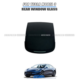 กระจกบังลมหลังรถยนต์สีดำทั้งชิ้น สำหรับ Tesla Model 3 ปี 2017-2021 ป้องกันความปลอดภัยและความเป็นส่วนตัว - Product Image 1