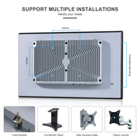 PC industriel professionnel 15,6 pouces, Intel N97 Alder Lake-N, sans ventilateur, FHD, écran tactile PCAP, IP66, ordinateur HMI avec DDR5