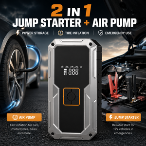 Wireless Portable <b>Car</b> Tire Inflator Digital Display 90W 19-Cylinder Air Compressor Type-C Rechargeable Auto Stop Air Pump - Product Image 2
