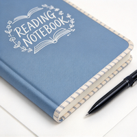 Carnet de lecture A5 à couverture rigide pour les amoureux des livres, carnet personnalisé avec suivi de lecture, cadeau