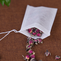 Sachets de thé vides biodégradables en fibre de maïs PLA à vendre, sachets de thé jetables personnalisés en gros pour thé vert et sachets de thé pour bain
