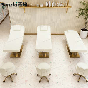 Lit <span class=keywords><strong>de</strong></span> beauté électrique <span class=keywords><strong>de</strong></span> luxe en acier inoxydable doré, <span class=keywords><strong>table</strong></span> <span class=keywords><strong>de</strong></span> <span class=keywords><strong>massage</strong></span> <span class=keywords><strong>extra</strong></span> <span class=keywords><strong>large</strong></span> à 4 moteurs, lit pour extensions <span class=keywords><strong>de</strong></span> cils - Product Image 2