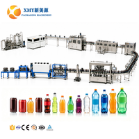 Ligne de production d'embouteillage de boissons gazeuses 3-en-1 entièrement automatique 12000 BPH, clé en main, excellente performance sur site