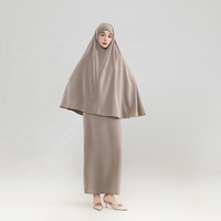 Date arabe turc Jilbab dubaï Abayas femmes musulmanes robe islamique Simple couleur unie en mousseline de soie prier robes Abaya EID