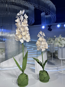 Fleurs en papier de soie et plastique <span class=keywords><strong>A110</strong></span>, violets, décorations de mariage, de Noël, de Pâques, grande taille, pour vitrine - Product Image 2