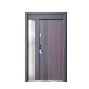 PHIPULO Volume <span class=keywords><strong>Achat</strong></span> Portes principales en acier <span class=keywords><strong>de</strong></span> luxe Portes d'entrée décoratives Portes résidentielles fiables - Product Image 6