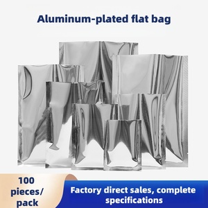 Bolsa <span class=keywords><strong>de</strong></span> Plástico Plateada Brillante <span class=keywords><strong>con</strong></span> Cierre Hermético <span class=keywords><strong>de</strong></span> Aluminio, Bolsa a Prueba <span class=keywords><strong>de</strong></span> Fugas para Envasado <span class=keywords><strong>de</strong></span> Muestras <span class=keywords><strong>de</strong></span> Líquidos y Salsas - Product Image 2