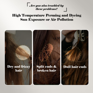 Set de Cuidado Capilar con Aceite de Argán Orgánico Natural Gatase, Hidratación Profunda, Reparación de Daños, Mejora el Brillo, para Cabello Seco y Encrespado, Uso Diario y en Salón - Product Image 3