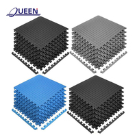 LINYIQUEEN المهنية المتشابكة إيفا 60*60 ورقة/T نمط للماء المضادة للانزلاق واقية الأرضيات اللياقة البدنية