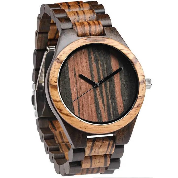 2021 oem label carving minimalist own brand wood watch for him and her