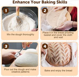 Grattoir à pâte en silicone, outils de découpe de pain, lame à découper en acier inoxydable, panier de levage pour beignets, best-seller - Product Image 3