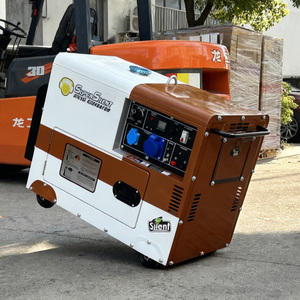 10-15kva Single phase 240V/380V DC siêu im lặng Máy phát điện diesel với rpm thấp và 12V/24V bắt đầu - Product Image 2