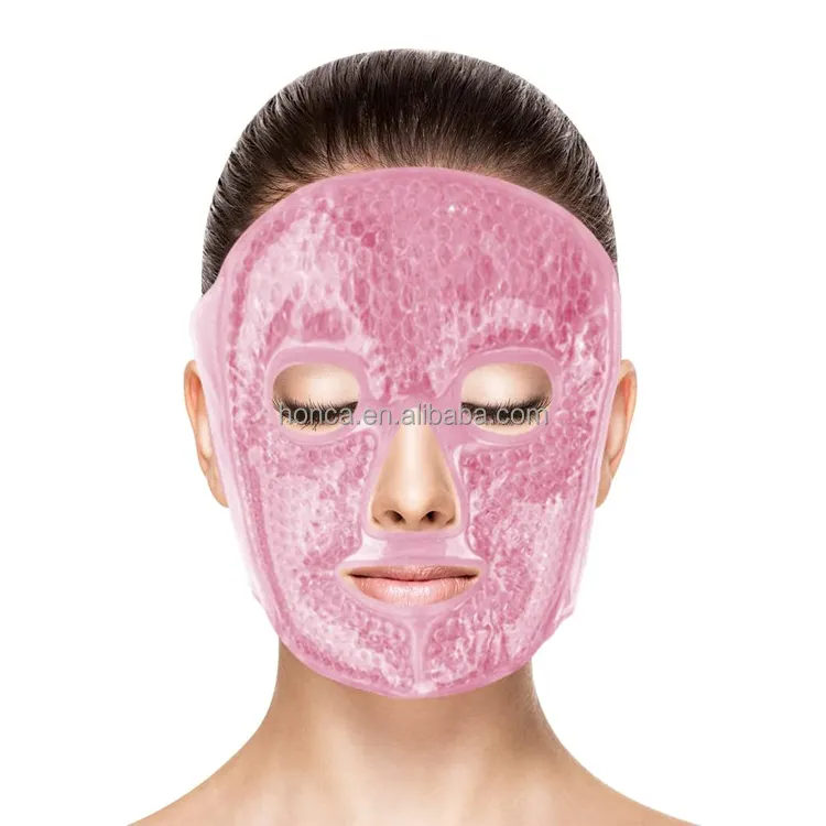 מוצר חדש חבילת קרח הפחתת נשיפה פנים עיגולים כהים חרוזי ג'ל חבילת דחיסה בחום חם מסכת עיניים לקירור פנים