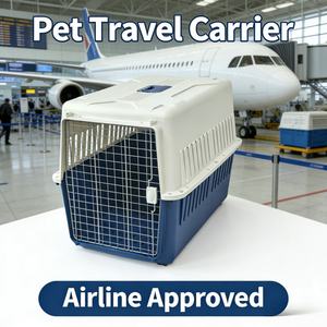 Cage <span class=keywords><strong>de</strong></span> <span class=keywords><strong>transport</strong></span> pour animaux <span class=keywords><strong>de</strong></span> compagnie classique en plastique PP écologique grande capacité pour chats et oiseaux, portable, pour loisirs et extérieur, type valise <span class=keywords><strong>de</strong></span> <span class=keywords><strong>transport</strong></span> - Product Image 4