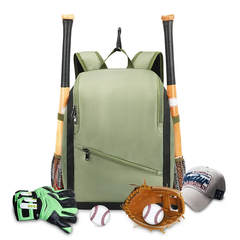 Outdoor Travel Sport Wholesale Baseball Bat Bag Oxford Softball Bat Bag Baseball Backpack for Youth Boys and Adult