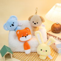 Nouvelles Peluches Mignonnes Koala, Jouets Renard en Peluche, Boîtes à Musique, Cadeaux Poupées Lapin, Porte-clés Peluche Extensible, Jouets Animaux en Peluche Lapin