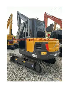 좋은 조건 굴삭기 중고 굴삭기 판매용 기계 volvo EC60D 미니 굴삭기 사용