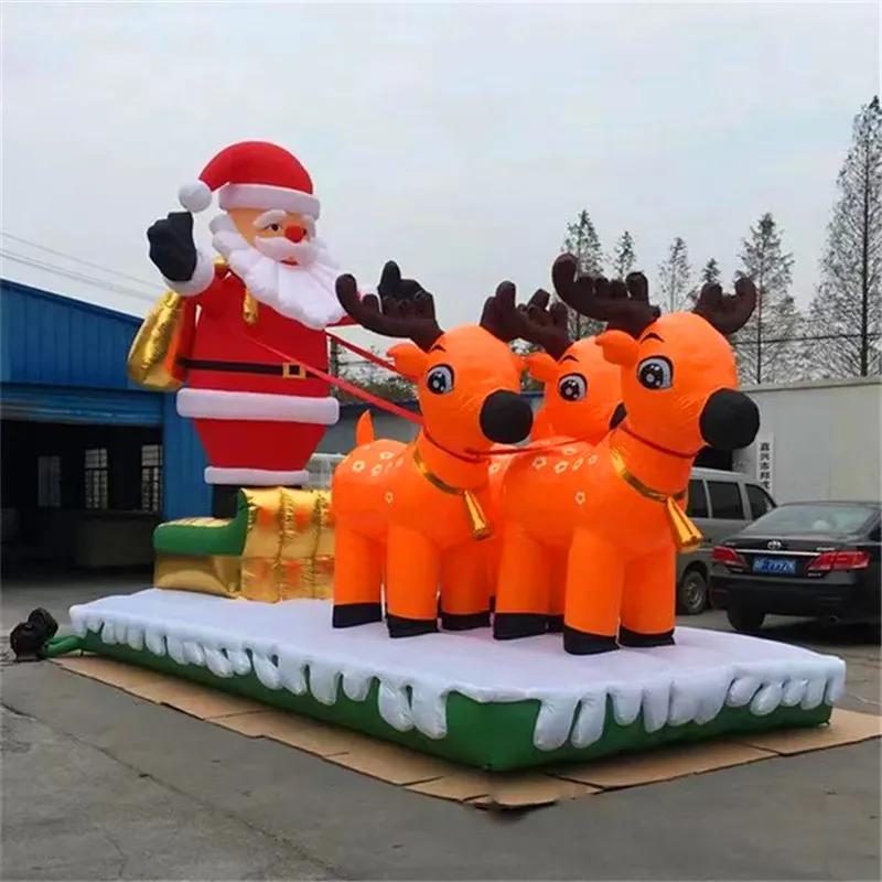 Decoración inflable de Papá Noel para Navidad, diseño OEM/ODM de China, precio barato