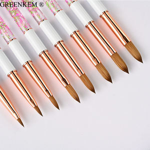 Nouveau cristal violet <span class=keywords><strong>brosse</strong></span> <span class=keywords><strong>à</strong></span> ongles logo personnalisé pincé pur <span class=keywords><strong>cheveux</strong></span> poignée en métal poudre acrylique <span class=keywords><strong>brosse</strong></span> d'art des ongles - Product Image 5