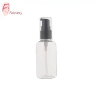 Food Grade Fashion Design 50Ml 100Ml Ovale Plastic Lotion Fles Recyclebaar Doorzichtig Plastic Pompfles