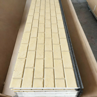 Paneles Metálicos Tallados para Paredes Exteriores, Revestimiento Metálico para Paredes, Panel Sándwich de Espuma de Poliuretano, Decoración Insonorizante para Casas Prefabricadas