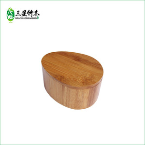 Creative rotating <b>bamboo</b> seasoning <b>container</b>, kitchen seasoning storage box, salt shaker, factory direct sales of <b>bamboo</b> boxes. - Product Image 2