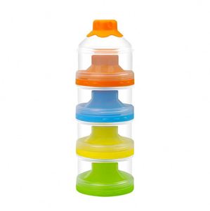 BPA-Free Non-Spill 3-Layer Baby Snack Storage Dispenser <b>Plastic</b> <b>Boxes</b> for Milk Powder Formula <b>Stacking</b> Container Case - Product Image 3