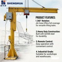 Grue à flèche autoportante hydraulique Shenghua BZD 0.25-20t de haute précision, alimentation directe du fabricant, avec moteur de base robuste