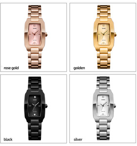 Skmei 1400 <span class=keywords><strong>Montre</strong></span> <span class=keywords><strong>Femme</strong></span> d'Affaires Tendance Quartz Simple Luxe Dorée Mouvement Japonais Étanche 3 ATM - Product Image 6