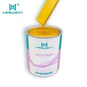 Haiwen Brand auto paint 1k Lemon Yellow Color Wholesale 4S Shop Car Care Products Auto Car Refinish Paint Products