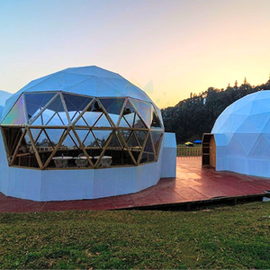 Domo Geodésico Personalizado para Exteriores, Carpa con Paredes <span class=keywords><strong>de</strong></span> Vidrio Impermeables, Invernadero Transparente, Domos para Glamping, Carpa para Eventos - Product Image 2