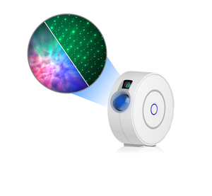 Proiettore Laser Intelligente <span class=keywords><strong>con</strong></span> Stelle e Nebulosa <span class=keywords><strong>LED</strong></span> per Sale Giochi, Home Theatre, Luce Notturna e Atmosfera Interna - Product Image 1