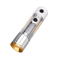 Linterna LED de Camping de Nuevo Estilo, Luz Blanca Láser, Aleación de Aluminio, 10W, Batería Recargable USB, Luz Ambiental para Exteriores