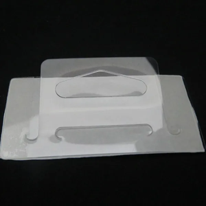 Clear Hang Tab Rectangular <b>Label</b> Sticker hang tabs for Retail Display Packaging - Product Image 4