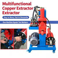 Machine automatique multifonctionnelle Genrytech 7,5 kW pour le tirage de fils de cuivre, extracteur de stator de moteur à engrenages, capacité élevée de 200 pièces/heure