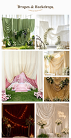 Rideau de fond en tissu extensible 4 directions en spandex Uvenue, draperies en soie de lait pour décoration de scène d'événement et mur de mariage