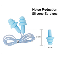Bouchons d'oreilles en silicone modernes réutilisables, étanches, anti-bruit, certifiés CE, protection auditive pour dormir, nager, concerts, études