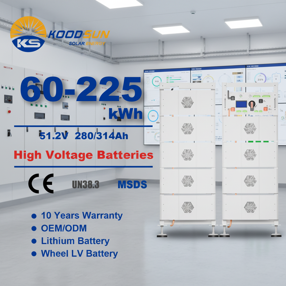 High Voltage Battery ESS 100kWh With Deye 30kW 50kW 80kW 100kW 125kW ...
