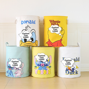 Nuovo disegno all'ingrosso del modello del fumetto giocattolo del bambino del panno del bucato del bambino cesto di stoccaggio con la maniglia - Product Image 3