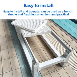 Tabouret d'entraînement pour piscine pour enfants, PVC, modulaire, multifonctionnel, imperméable, antirouille - Product Image 4
