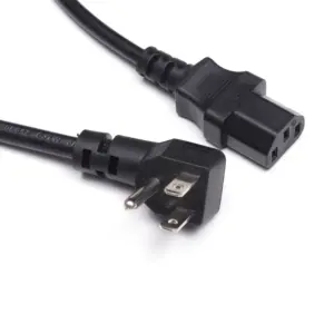 1 ft / 3 ft / 6 ft usa kabelstrom 3 spitze usa iEC c5 stromverlängerungskabel für bildschirm drucker tv adapter