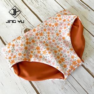 Traje de Baño de Tela Reciclada 2025, Traje de Baño Personalizado de Verano con Estampado Hawaiano de Doble Cara para Niña - Product Image 5