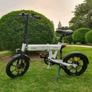 V Mini katlanır elektrikli bisiklet lityum pil HIMO Z16 Max 16 inç katlanabilir yetişkin elektrikli bisiklet